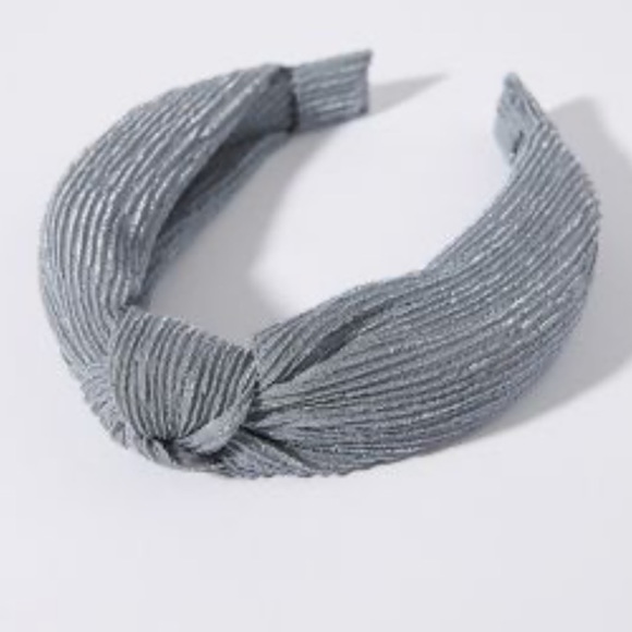 NWT! Anthropologie SUSIE KNOTTED HEADBAND Slate Blue Grey Gray - Picture 1 of 6